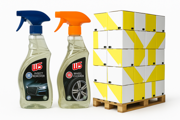 W5 Reinigungs-Set Insektenentferner + Felgenreiniger (750ml) – Restposten, 1700 Stück verfügbar, brandneu